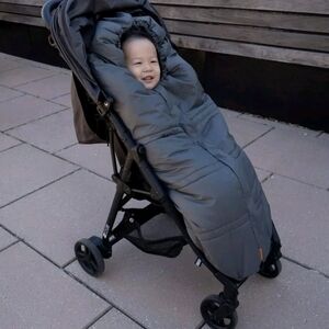 Gray Stroller with Cozy Cover